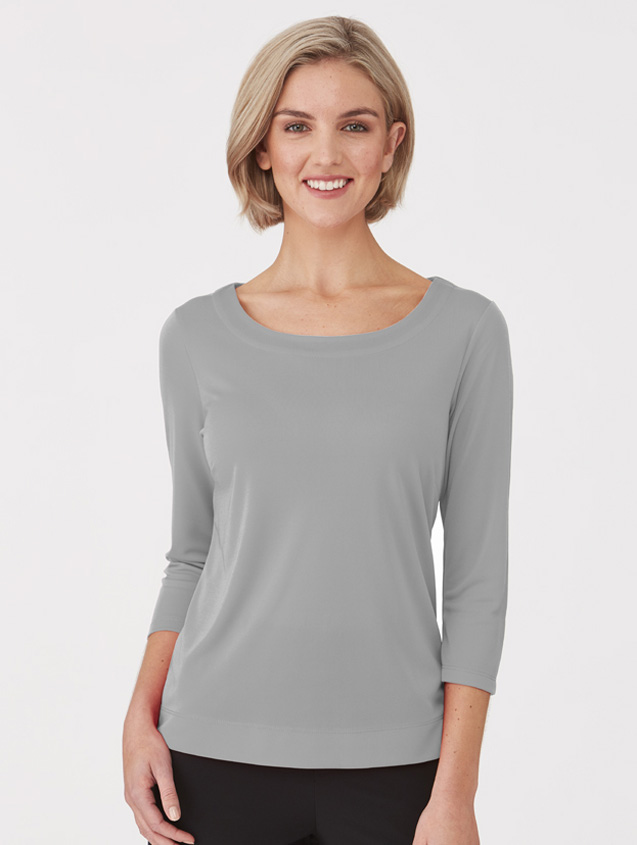 Womens Smart Knit 3/4 Sleeve Top – Scrub City